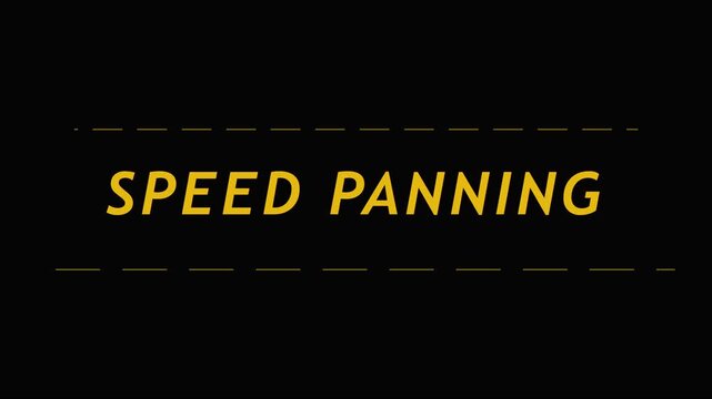 Speed panning technique instructional overlay for motion blur and dynamic action shots animation 4k camera