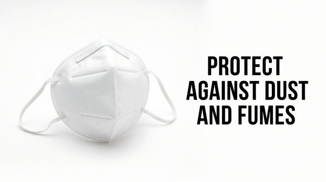 Industrial safety respirator mask providing workplace protection against particulate hazards and hazardous environmental fumes