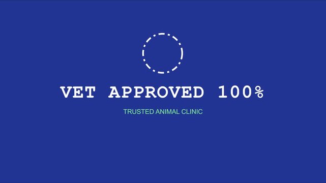 Vet approved 100% trusted animal clinic animation for veterinary services and pet care branding 4k