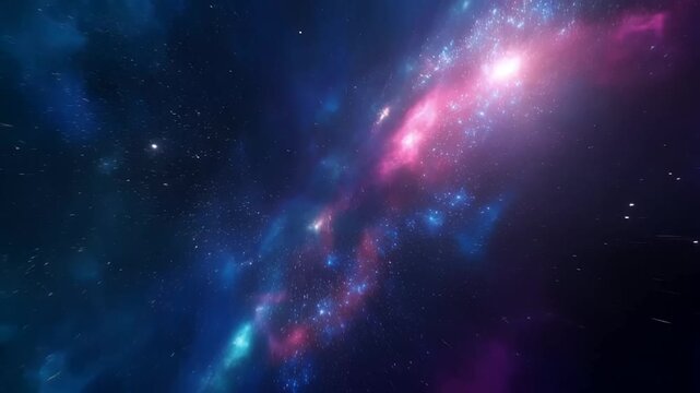 Professional Vfx Digital Effects Futuristic Vibrant Deep Space Nebula With Glowing Stars And Cosmic Dust Clouds in Vast Galaxy High Resolution Celestial Background For Astronomy Projects
