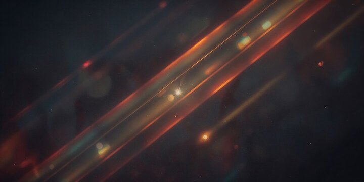 Diagonal glowing orange and red light streaks moving fast through a dark textured space background with diagonal lin