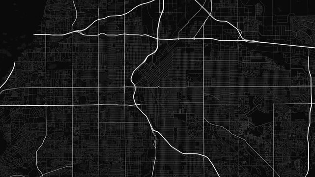 Denver 4K Black Map Animation - Urban Road Network and Infrastructure Growth