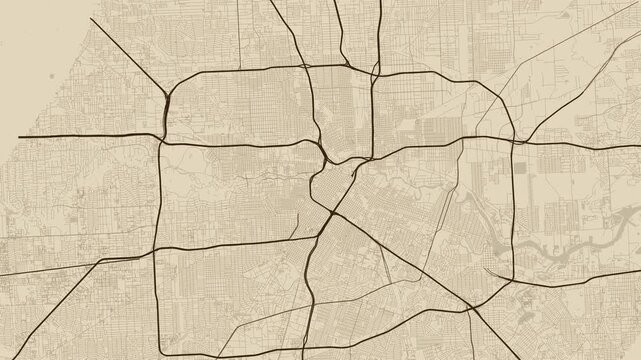 Houston 4K Old_map Map Animation - Urban Road Network and Infrastructure Growth