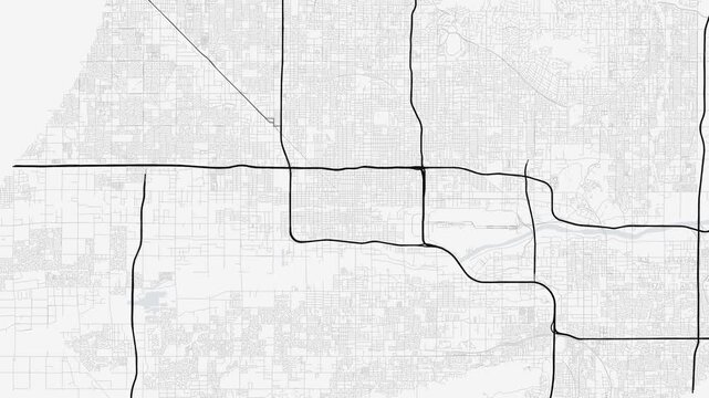 Phoenix 4K White Map Animation - Urban Road Network and Infrastructure Growth