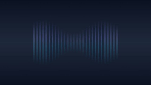 Dynamic motion visual of colorful sound waves in digital animation for music and audio visualization.