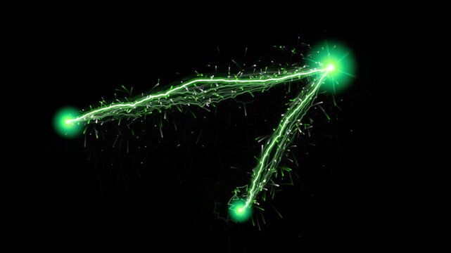 Neon Green and Pink Electrostatic Plasma Arc Lightning Loop 4k video