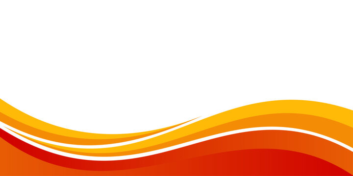 Abstract orange, red, and yellow flowing wave background template