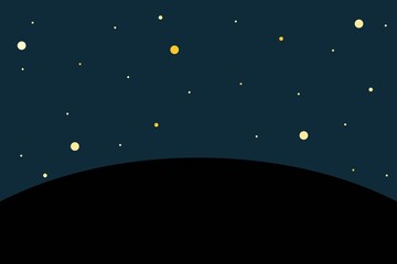 Galaxy and star night background. © Sudakarn
