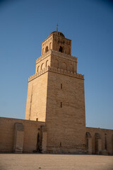 Obraz premium Minaret of the Great Mosque in Kairouan, Tunisia