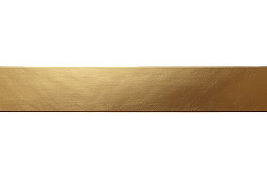 Wide metallic gold ribbon strip