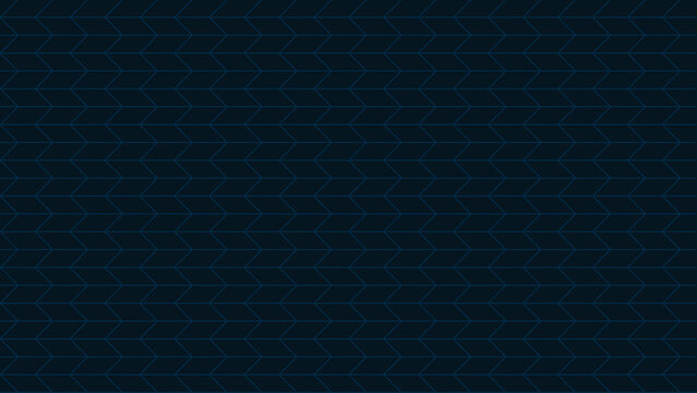 Seamless pattern of tilted blue rectangles creating 3d or isometric effect. Abstract full frame modern geometric background with copy space in 8k resolution.