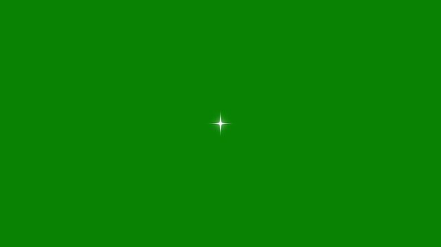 Magical Twinkle Star Glitter Sparkle Animation, Shiny Glowing Fairy Stars, Blinking Light Effect, Green Screen Background, Radiant Starlight VFX Overlay, Ultra HD 4K