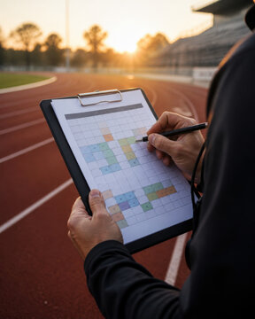 Coach Training Cycle Calendar for Athlete Performance Planning Workout Periodization Competition Preparation and Sports