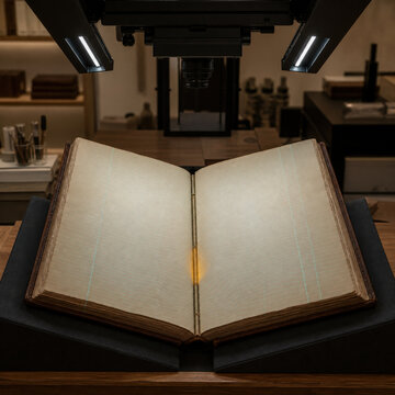 Rare Book Page Curvature Scan for Archival Preservation Manuscript Digitization Conservation Assessment and Cultural
