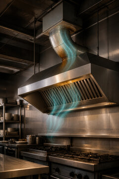 Restaurant Grease Duct Airflow Monitoring for Commercial Kitchen Ventilation Fire Safety Exhaust Performance and