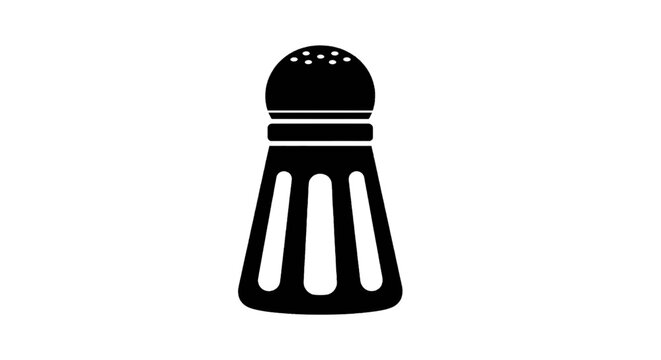 Vector illustration of salt shaker icon on a transparent background