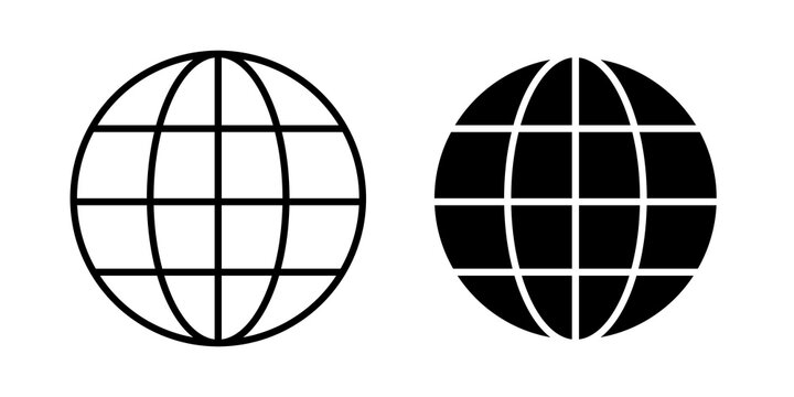 Globe icon vector design series