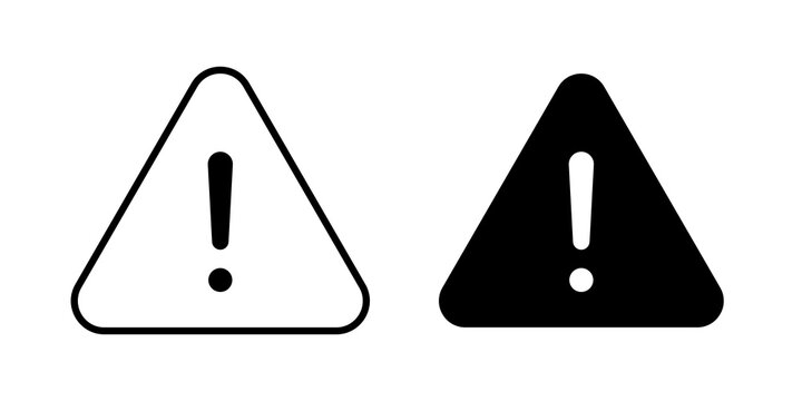 Warning triangle icon vector design series