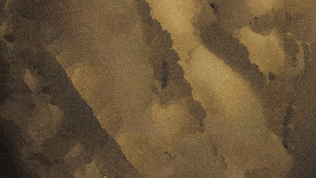 Abstract Grainy Bronze and Gold Marble Texture Background with Fluid Waves