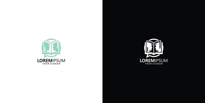 Abstract geometric logo design concept with a stylized cube and text placeholder for branding