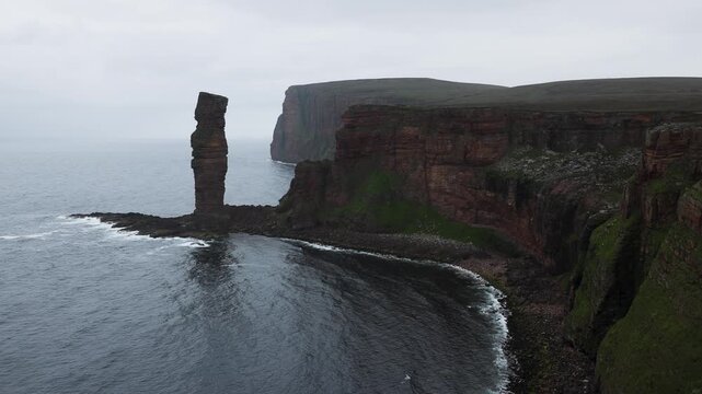 Old Man of Hoy sea stack on the island of Hoy, Orkney, Scotland