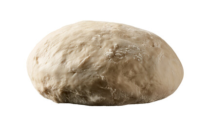 Obraz premium Isolated fresh raw yeast dough ball, unbaked pastry sourdough bread element
