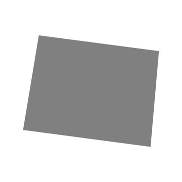 Vector illustration of the map of Colorado.