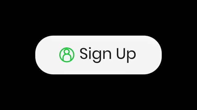 Button essential - Sign Up with alpha channel