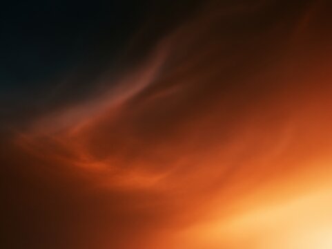 Dramatic abstract sky with colorful gradient and soft light
