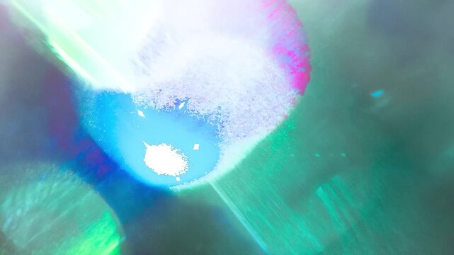 High-Energy Photon Radiation. Chaotic flickering and flashing of geometric shapes as a visualization of physical processes in scientific experiments and research at the atomic level