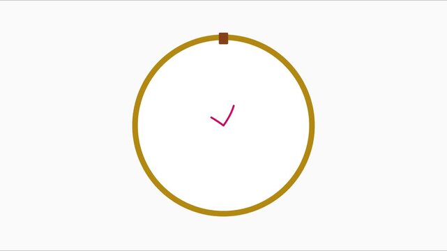 Minimalist abstract lotus flower animation in gold circle frame for wellness and zen branding 4k