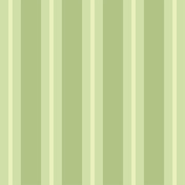 Fresh sage green and pale yellow vertical multi stripe seamless pattern. Flat geometric retro linear vector background. Clean spring nature design for baby textile, packaging and interior wallpaper.