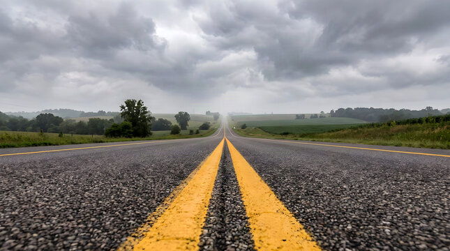 Endless Country Road Ahead