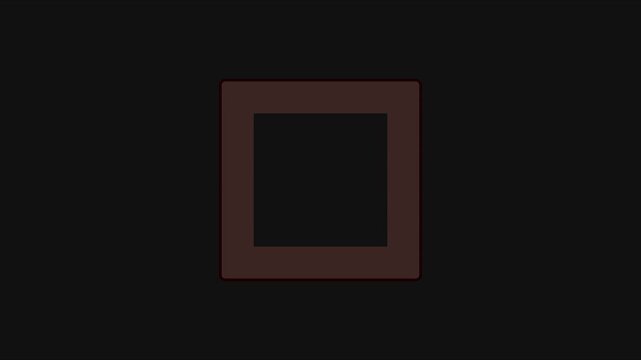 Minimalist gold frame lower third overlay with smooth motion animation 4k