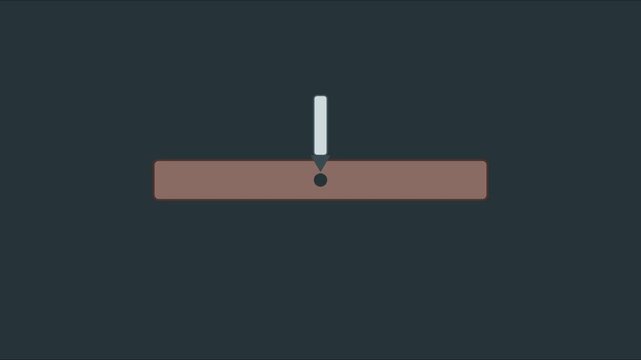 Minimalist loading bar animation with progress indicator and pulsing dot for digital interface 4k