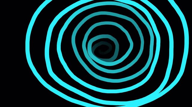 Multi-colored doodle lines on a black screen. 