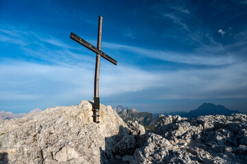 Sass de Stria, Veneto, Italy. It stands 2,477 meters high. During World War I, the area was the scene of fighting between Italy and Austria-Hungary. © Tomasz Warszewski
