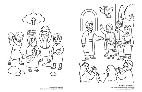 Biblical Scene Coloring Page