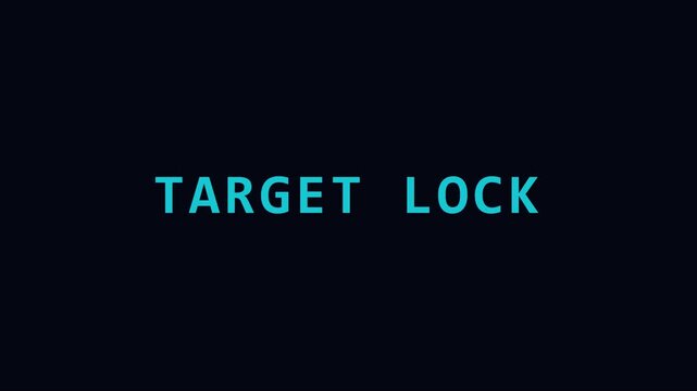 Target lock digital hud interface for sci-fi gaming and military tech ui animation 4k