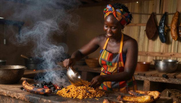 Ghanaian Chop Bar Chef Portrait