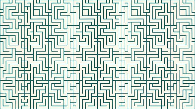 Seamless Abstract Linear Maze Grid Pattern Retro Repeating Lattice and Geometry Net Texture seamless pattern grid maze abstract linear geometry lattice net texture retro line background repeating
