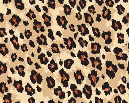 exotic leopard repeating design hand drawn