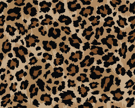 egzotik seamless repeating pattern hand drawn skin animal classic leopard