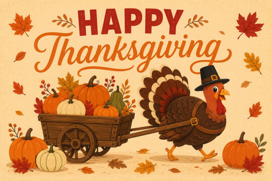 thanksgiving card background design template