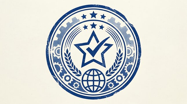 Quality Approved Rubber Stamp Template Graphic for Manufacturing and Export Products rubber stamp stamp template approved manufacturing export product quality seal symbol label icon graphic design