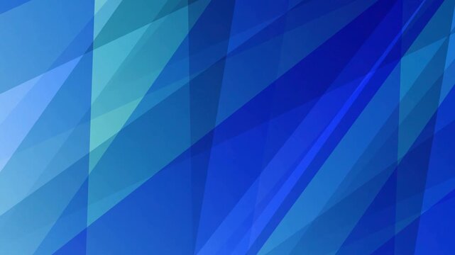 Abstract Blue Geometric Layered Shapes 4K