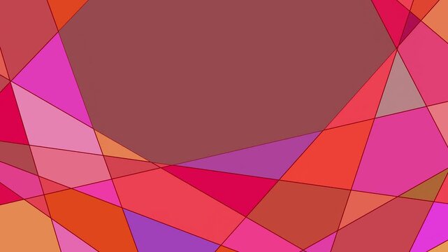 Geometric Abstract Art with Warm Colors 4K