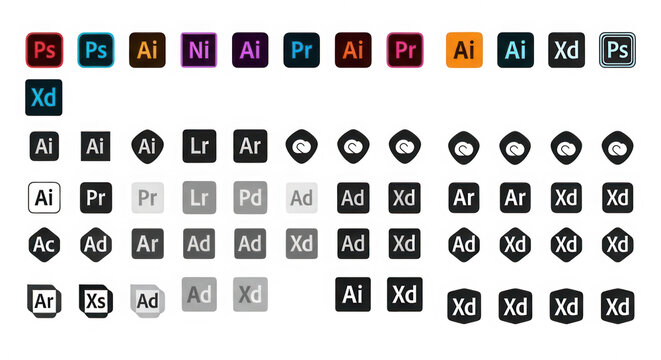 Set of colorful and black pixel art game ui icons isolated on transparent background