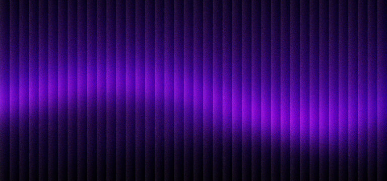 Purple neon light bars on dark background, glowing violet vertical stripes with wavy light effect, futuristic abstract line pattern for gaming backdrop, vibrant neon glow on ribbed texture.
