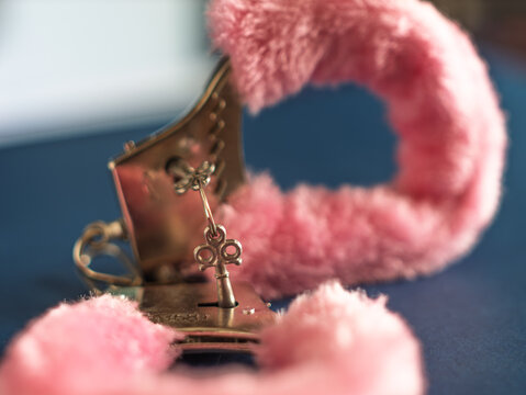 Pink Furry Handcuffs for Fun and Fantasy Play